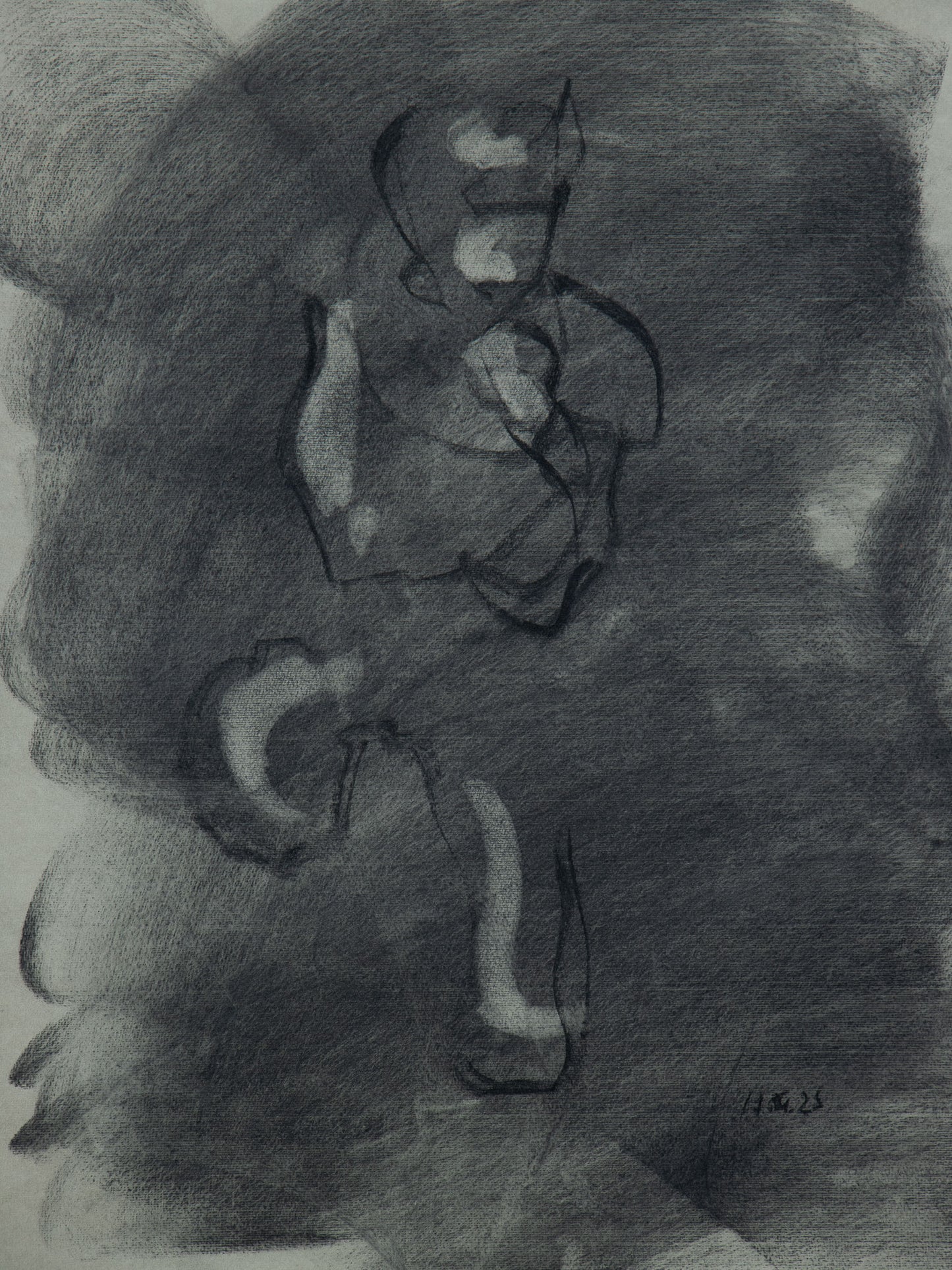 Chanson I, 2026 original live drawing by Bogdan Jensen from the song sequence of Le Garçon le plus triste du monde