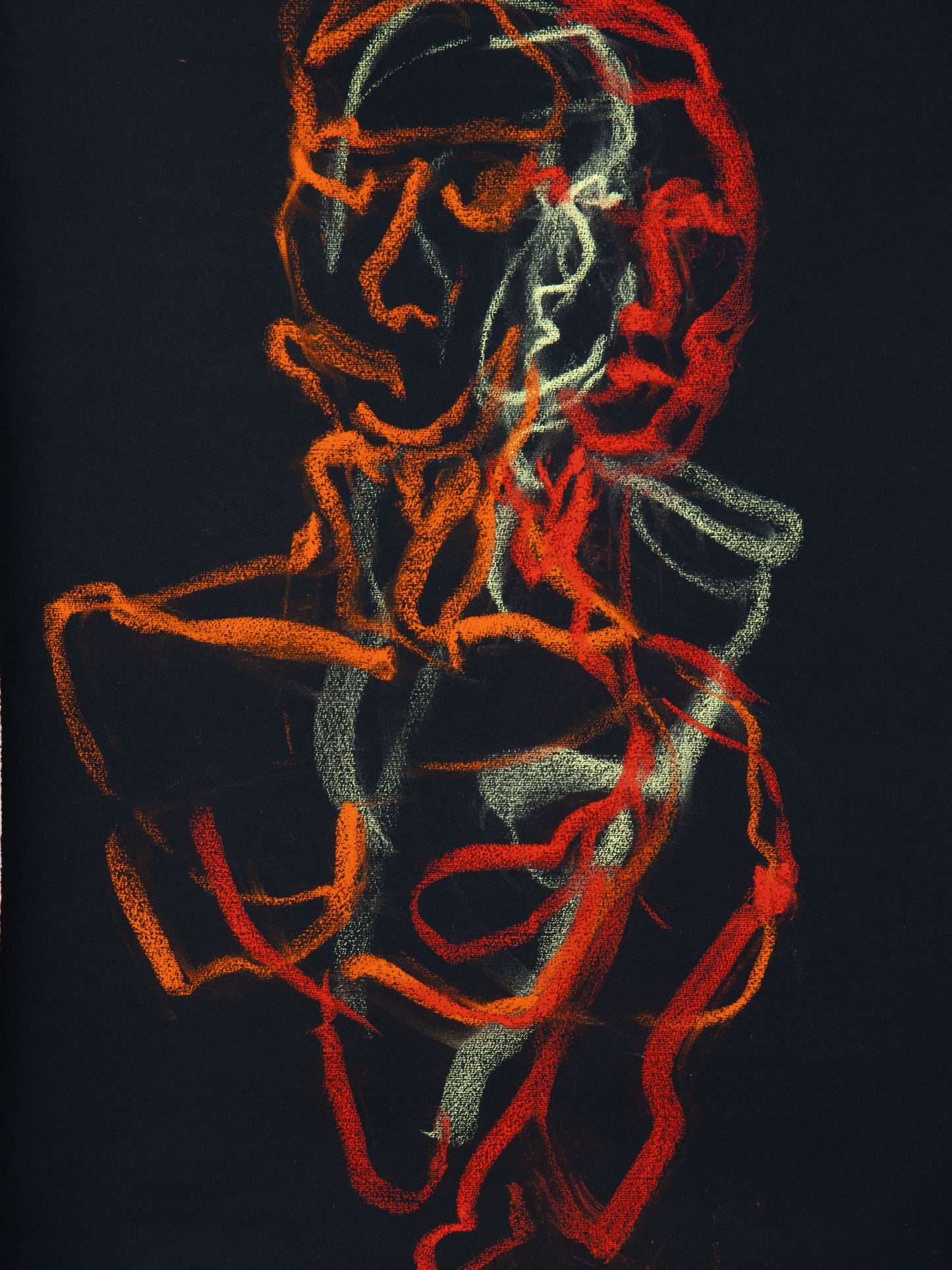 Chanson III, 2026 original live drawing by Bogdan Jensen capturing body voice rhythm and gesture in performance