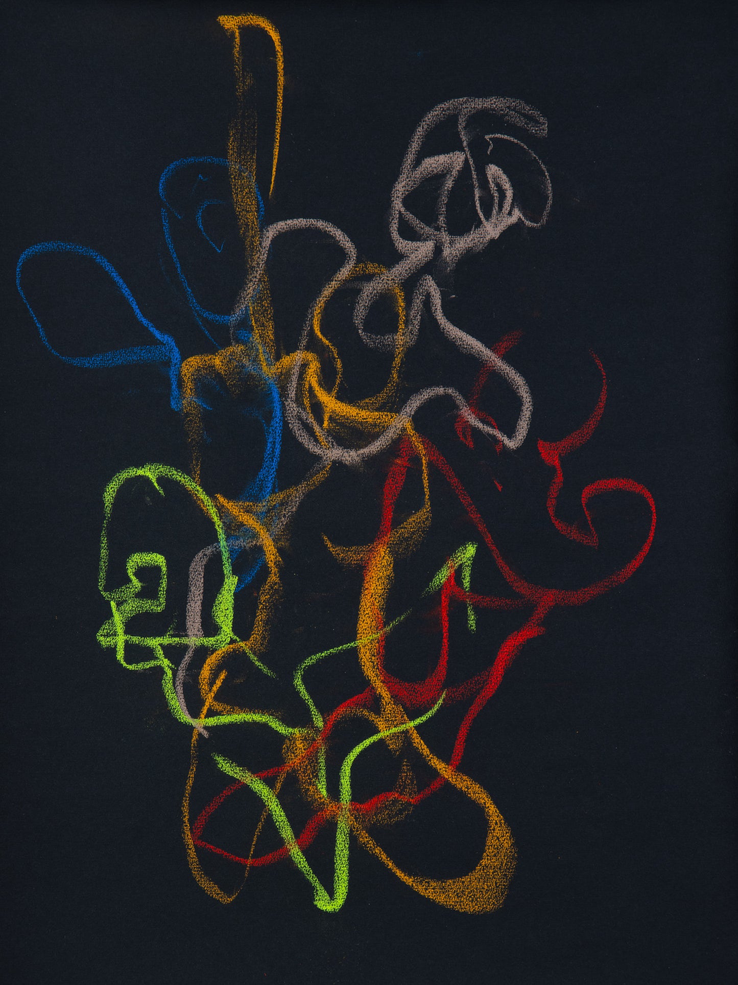 Fugue I, 2026 original live figure drawing by Bogdan Jensen of a floating figure from the performance