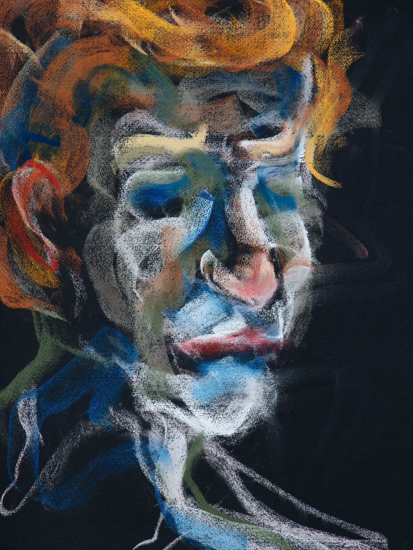 Mort ou non? III, 2026 original live portrait drawing by Bogdan Jensen from Le Garçon le plus triste du monde in Berlin